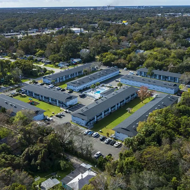 an aerial view of the apartment complex in florida at The  Element At 464